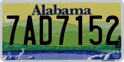 AL license plate 7AD7152