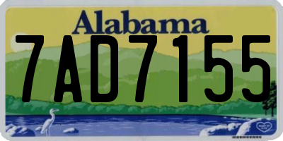 AL license plate 7AD7155