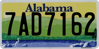 AL license plate 7AD7162