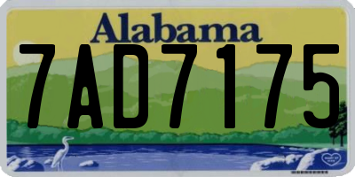 AL license plate 7AD7175