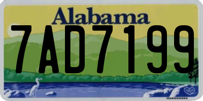 AL license plate 7AD7199