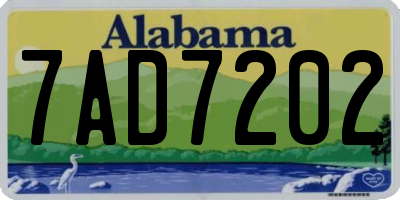 AL license plate 7AD7202