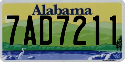 AL license plate 7AD7211