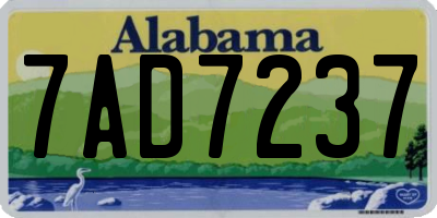 AL license plate 7AD7237
