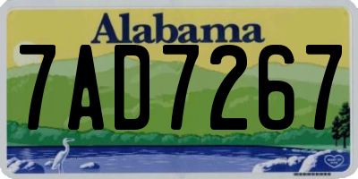 AL license plate 7AD7267