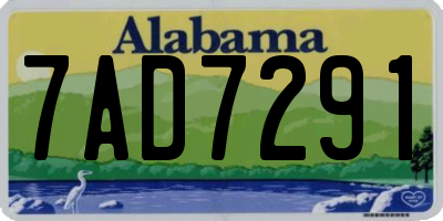 AL license plate 7AD7291