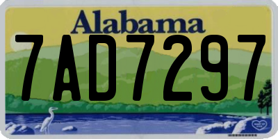 AL license plate 7AD7297