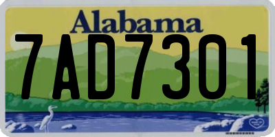 AL license plate 7AD7301