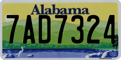 AL license plate 7AD7324