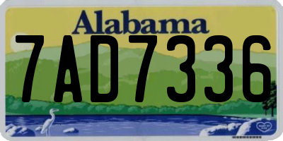AL license plate 7AD7336