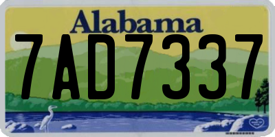 AL license plate 7AD7337