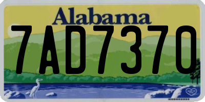AL license plate 7AD7370