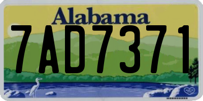 AL license plate 7AD7371