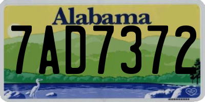 AL license plate 7AD7372