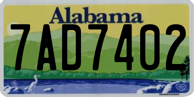 AL license plate 7AD7402