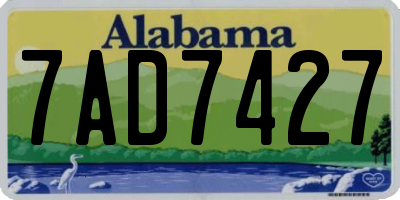 AL license plate 7AD7427
