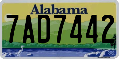 AL license plate 7AD7442