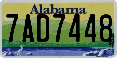 AL license plate 7AD7448