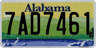 AL license plate 7AD7461