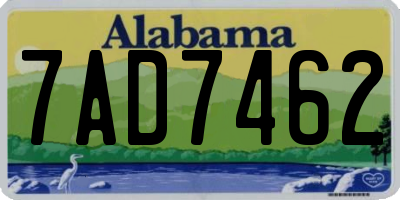 AL license plate 7AD7462