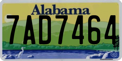 AL license plate 7AD7464