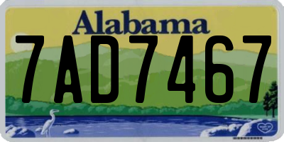 AL license plate 7AD7467