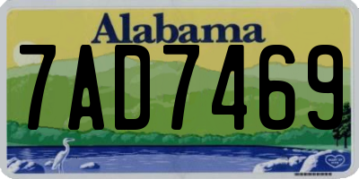 AL license plate 7AD7469
