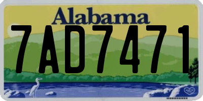 AL license plate 7AD7471