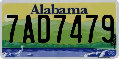 AL license plate 7AD7479
