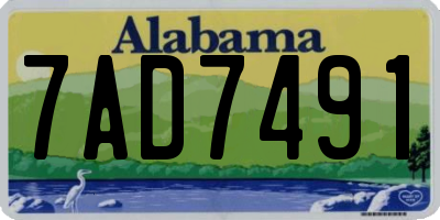 AL license plate 7AD7491