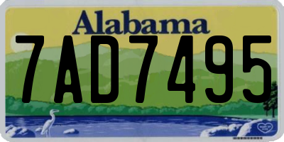 AL license plate 7AD7495