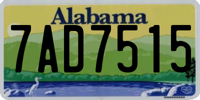 AL license plate 7AD7515