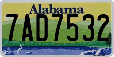 AL license plate 7AD7532
