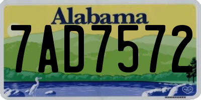 AL license plate 7AD7572