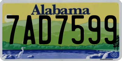 AL license plate 7AD7599