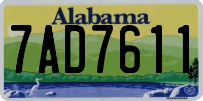 AL license plate 7AD7611