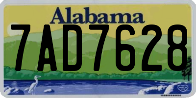 AL license plate 7AD7628