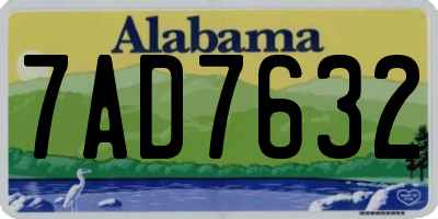 AL license plate 7AD7632