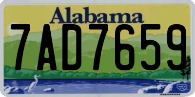 AL license plate 7AD7659