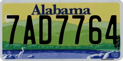 AL license plate 7AD7764