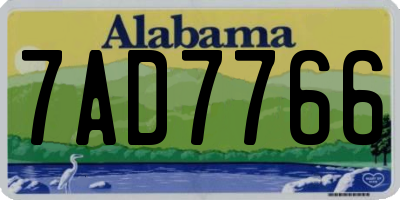 AL license plate 7AD7766