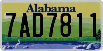 AL license plate 7AD7811