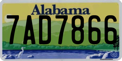 AL license plate 7AD7866