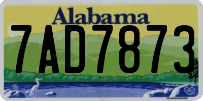AL license plate 7AD7873