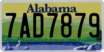 AL license plate 7AD7879
