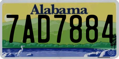 AL license plate 7AD7884