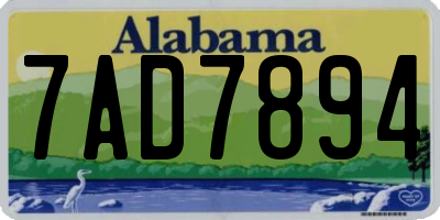 AL license plate 7AD7894
