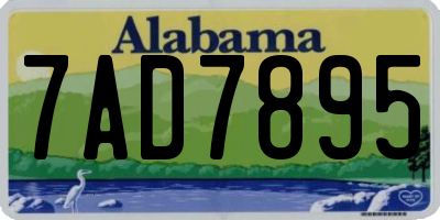 AL license plate 7AD7895