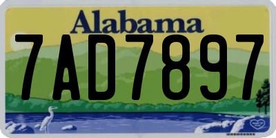 AL license plate 7AD7897