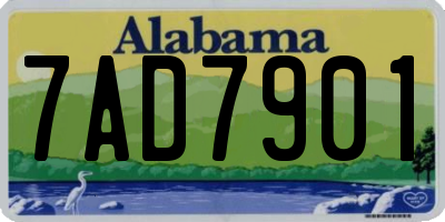 AL license plate 7AD7901